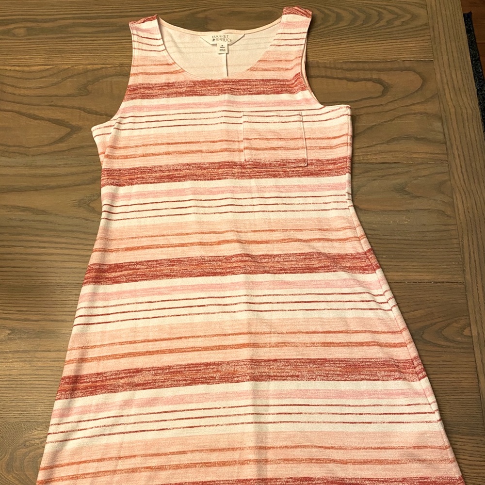 Pink striped dress size XS